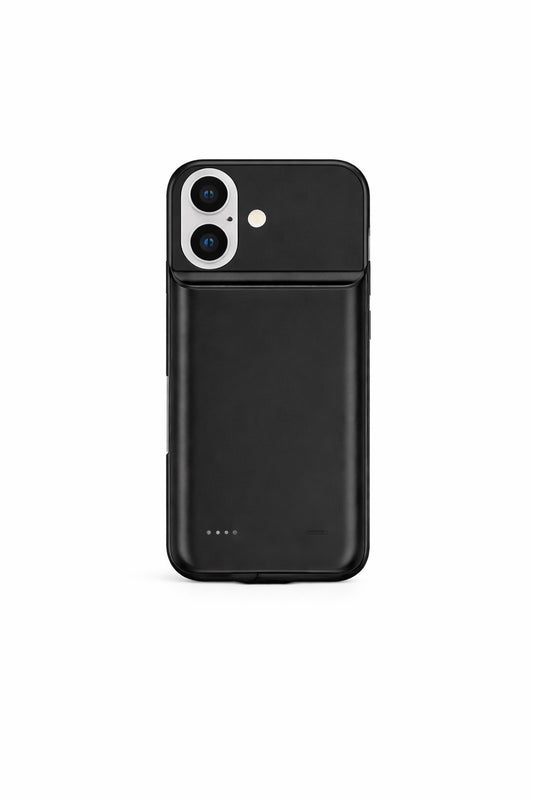 Alt="charging case for iPhone with built in battery providing portable charging on the go"