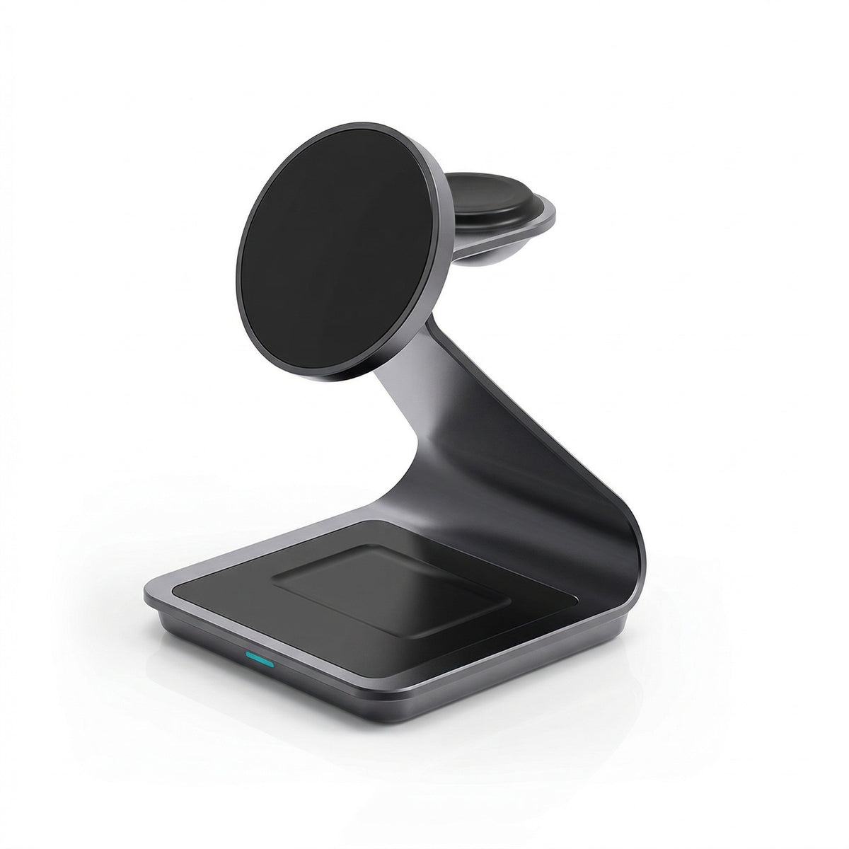 3 in 1 charging dock with fast wireless charging for phone smartwatch and earbuds in a sleek design