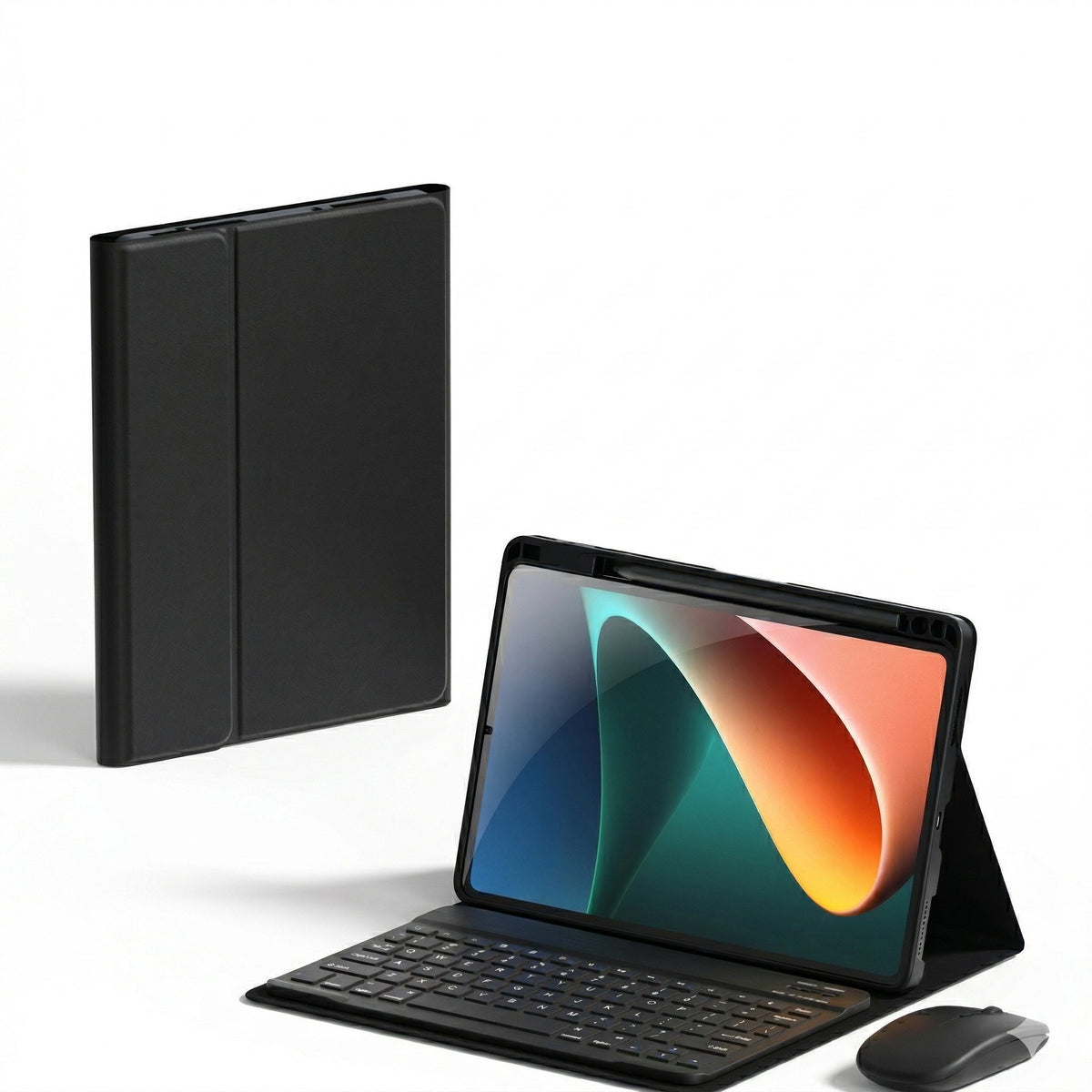 black ipad keyboard case with magnetic design and keyboard for professional typing experience