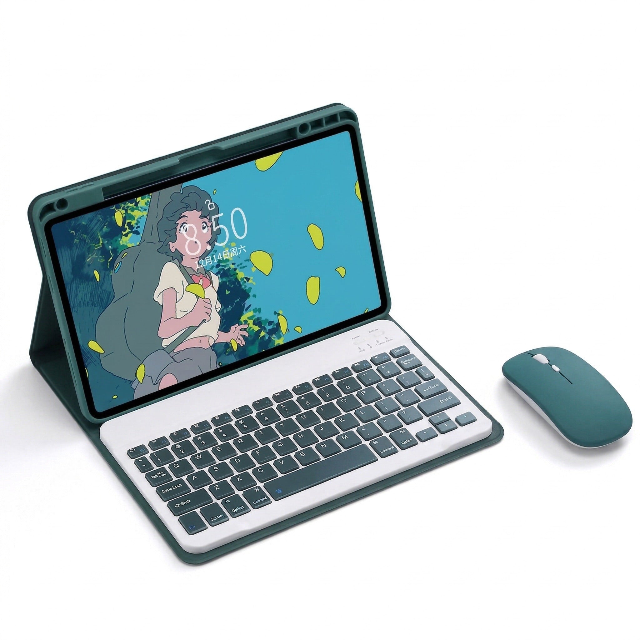 dark green ipad keyboard case with magnetic keyboard for productive typing and premium protection