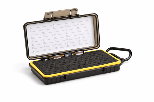 sd card holder waterproof storage box with multiple slots for organizing and protecting memory cards