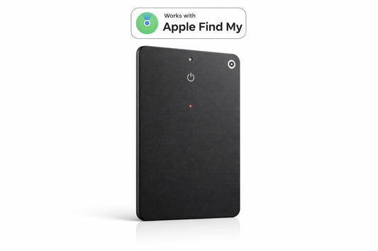 wallet tracker card compatible with Apple Find My designed as an ultra slim tracking solution for wallets